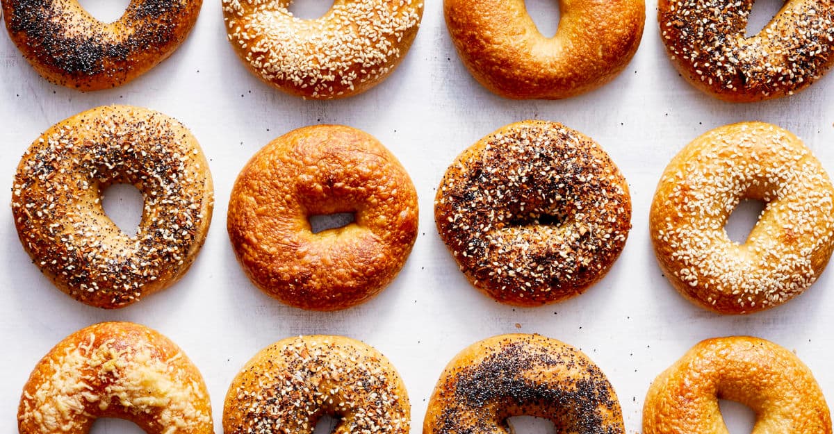 Fresh bagels at Boca Bagel Bar